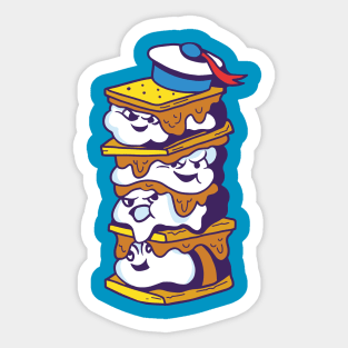 S'more Marshmallow Men! Sticker